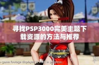 寻找PSP3000完美主题下载资源的方法与推荐